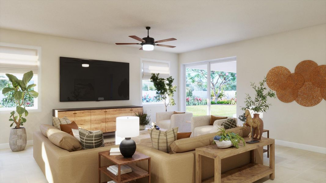 Representative furnished interior of a home built from the Palmer by Risewell Homes in Trinity Gardens, Deland (Image 4).