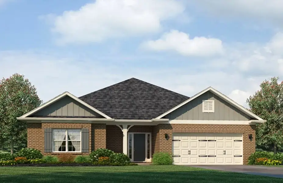 Representative exterior photo of a completed home built from the 1902 by Adams Homes in Ham Farm, La Grange, NC (Image 27).