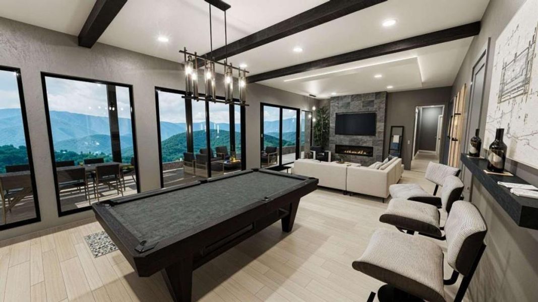 Furnished interior view inside a new home in , Cherry Log (Image 13). Furnished interior view inside a new home in , Cherry Log (Image 13).