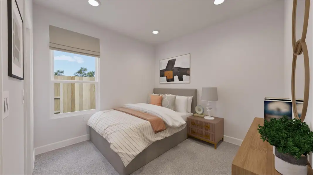Furnished interior view inside a new home in Oakberry Trails, Waller (Image 14).