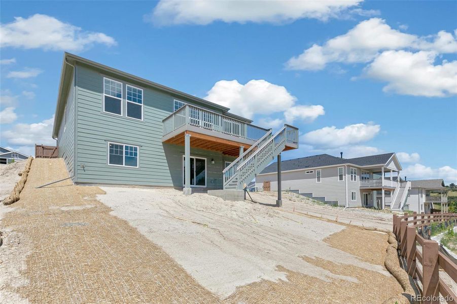 Exterior details and patio area of a home in Terrain Oak Valley, Castle Rock (Image 24).