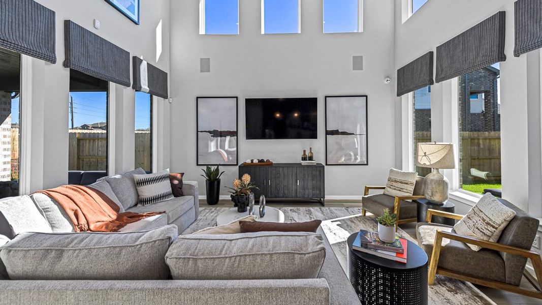 Furnished interior view inside a new home in Avalon at Cypress, Cypress (Image 44).