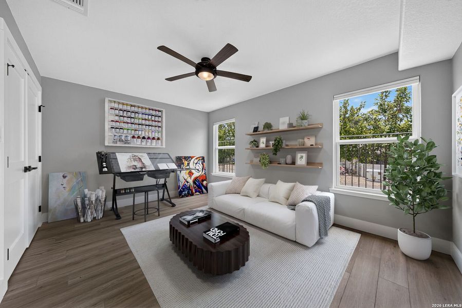 Furnished interior view inside a new home in , Kerrville (Image 21).