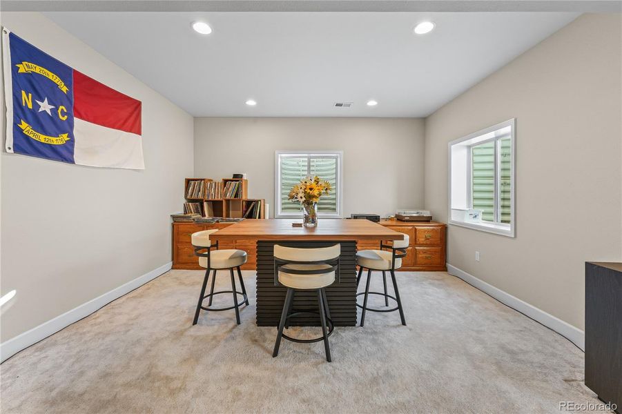 Office: Quiet workspace or study.