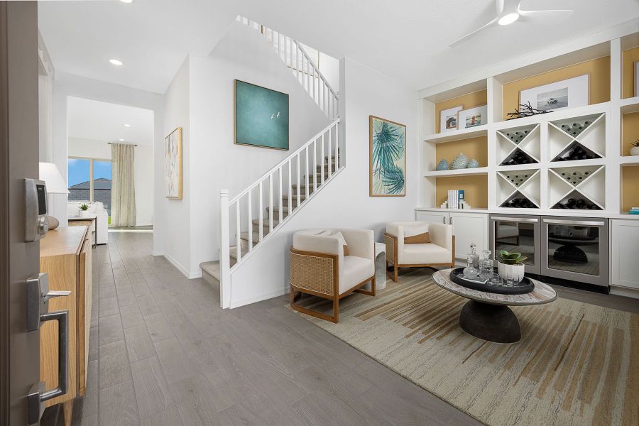 Representative furnished interior of a home built from the Lagoon by Mattamy Homes in Tyler Ranch, Buckeye (Image 11).