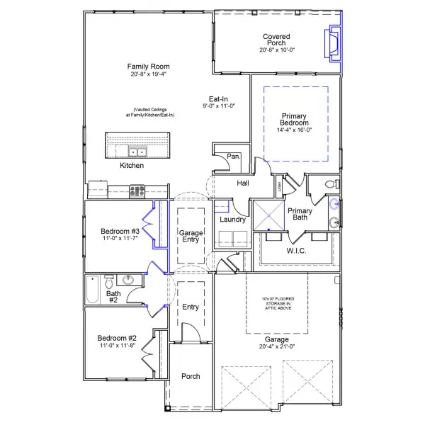2D floor plan layout of this home in Grand Park, Leland, NC (Image 2). 2D floor plan layout of this home in Grand Park, Leland, NC (Image 2).