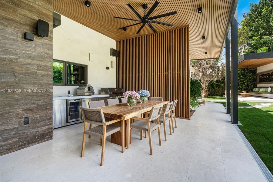 Exterior details and patio area of a home in , Miami (Image 22). Exterior details and patio area of a home in , Miami (Image 22).