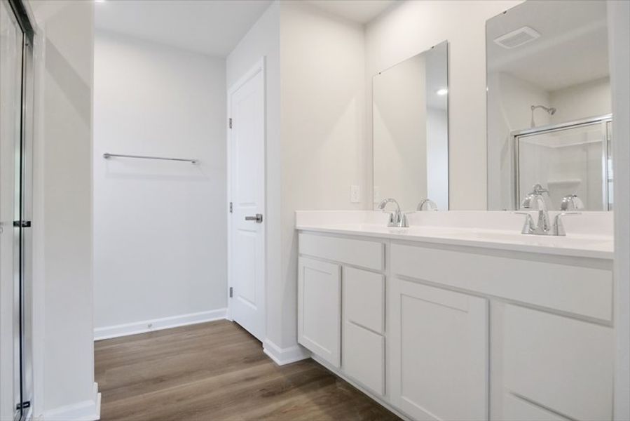 Furnished interior view inside a new home in Wren Woods 2-Story, Gray Court (Image 7).