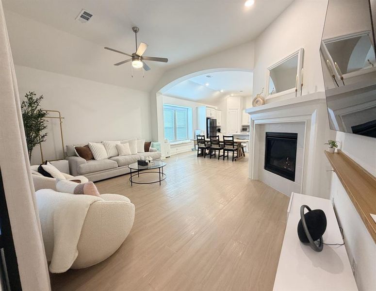 Furnished interior view inside a new home in Cottages of Celina, Celina (Image 17).