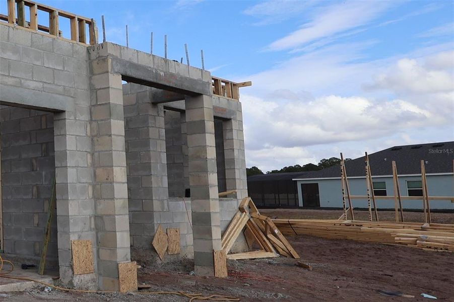 In-progress construction of a new home in , St. Cloud, FL (Image 6).