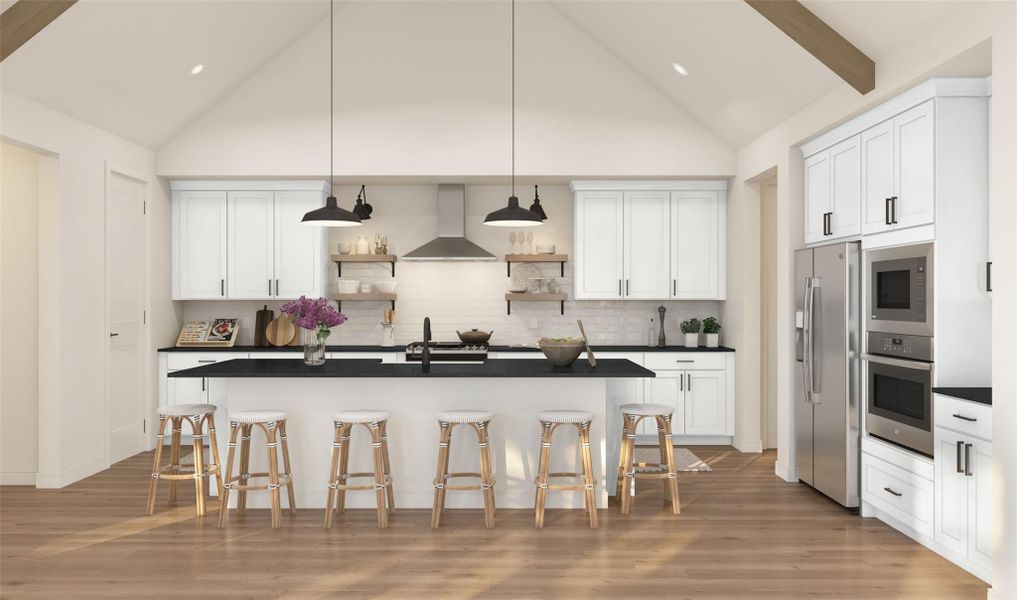 Gourmet island kitchen (*Artist rendering used for illustration purposes only.) Gourmet island kitchen (*Artist rendering used for illustration purposes only.)