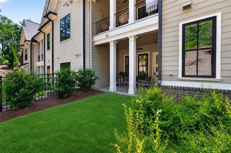 Exterior details and patio area of a home in , Peachtree Corners (Image 22). Exterior details and patio area of a home in , Peachtree Corners (Image 22).