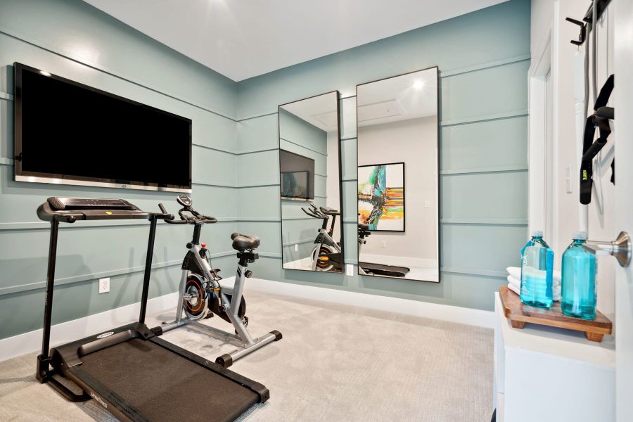 Representative furnished interior of a home built from the Stowe by Tri Pointe Homes in Seven Oaks, Belmont (Image 29).