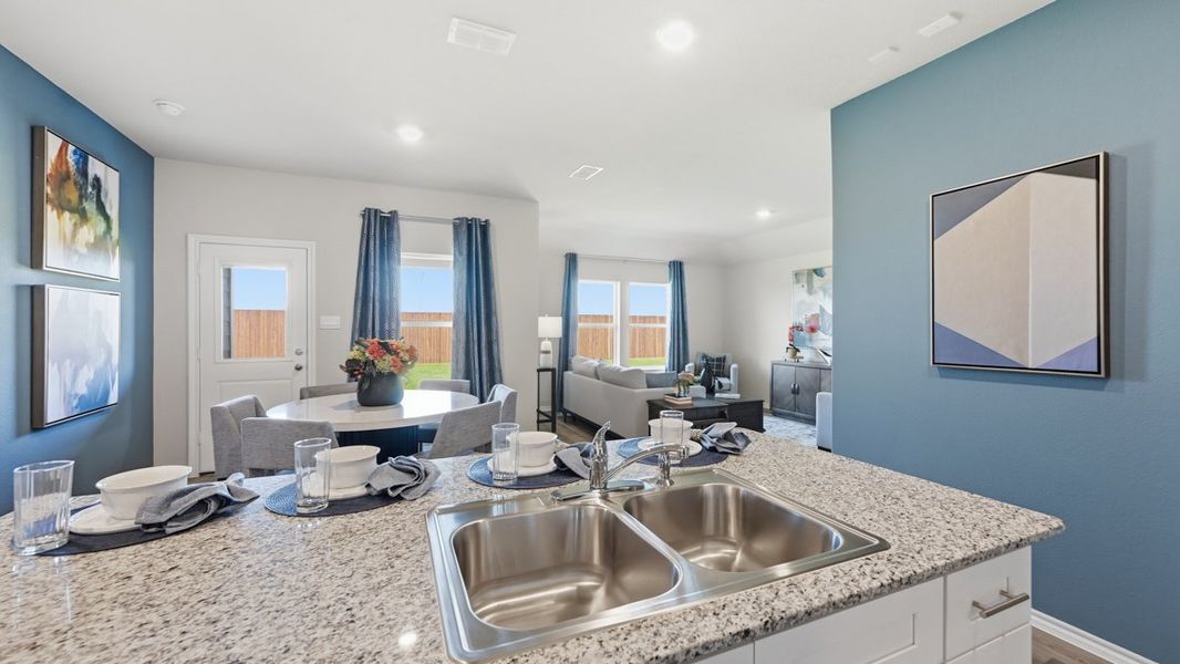 Furnished interior view inside a new home in Lonestar at Liberty Trails, Fort Worth (Image 11).