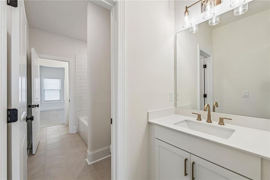 Furnished interior view inside a new home in Waterhaven, Cumming (Image 16).