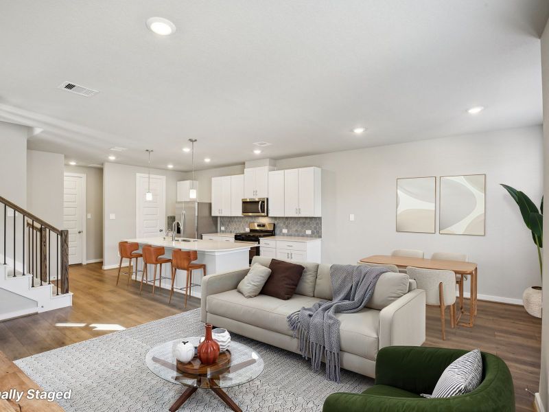 Furnished interior view inside a new home in Spring Brook Village - City Series, Houston (Image 11).