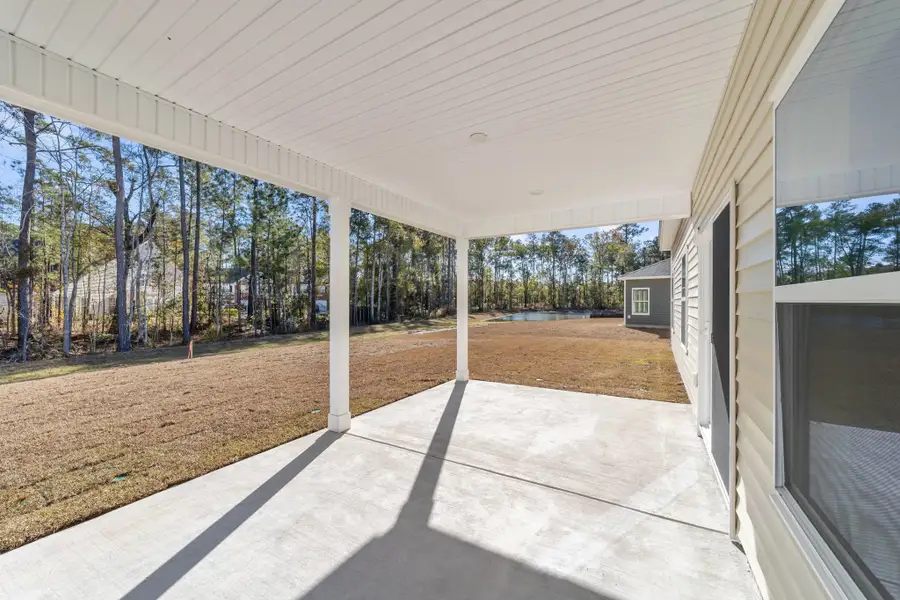 Exterior details and patio area of a home in Trieste at Bella Vita, Myrtle Beach (Image 3). Exterior details and patio area of a home in Trieste at Bella Vita, Myrtle Beach (Image 3).