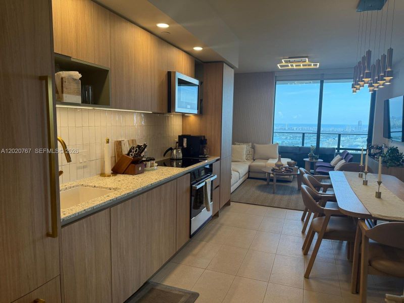 Furnished interior view inside a new home in , Miami (Image 7). Furnished interior view inside a new home in , Miami (Image 7).