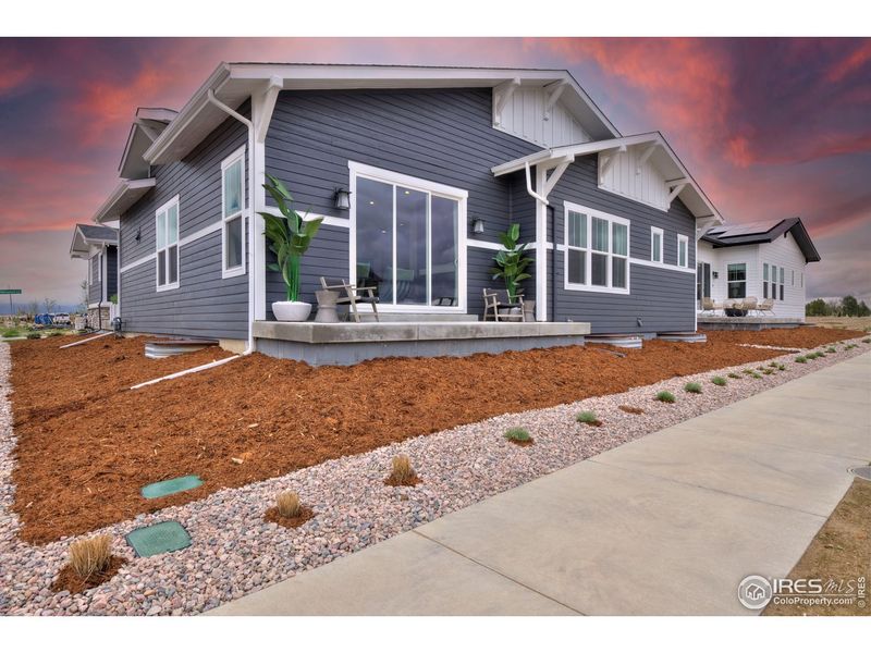 Exterior details and patio area of a home in , Fort Collins (Image 3). Exterior details and patio area of a home in , Fort Collins (Image 3).