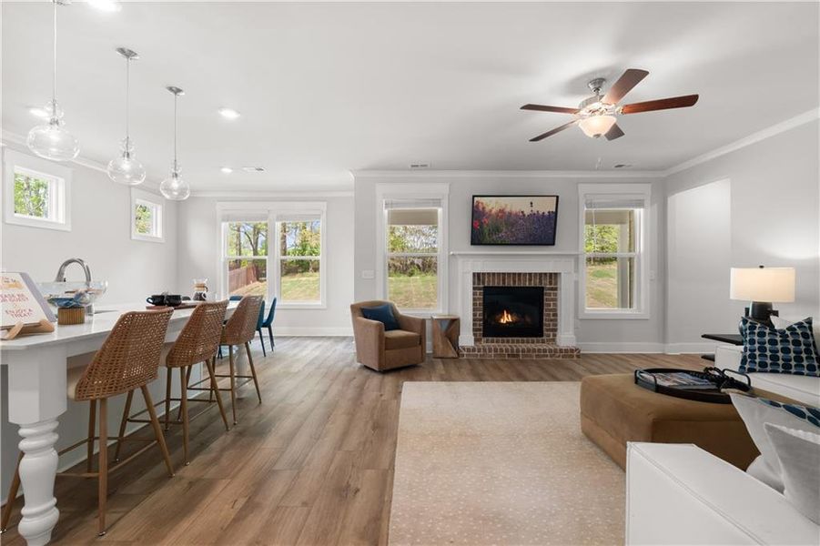 Furnished interior view inside a new home in Brush Arbor, McDonough (Image 13).