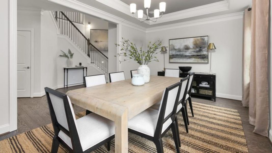 Furnished interior view inside a new home in Preserve at Carriage Cove, Oak Ridge (Image 9).