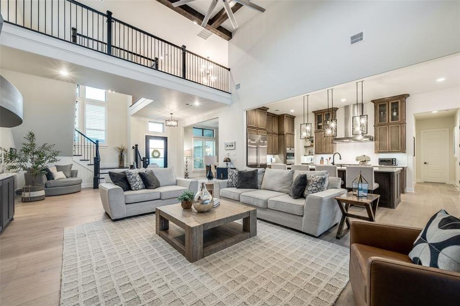 Furnished interior view inside a new home in , Oak Point (Image 11).
