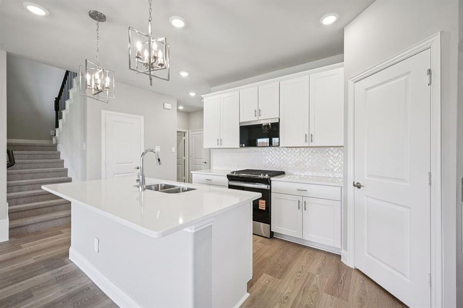 Furnished interior view inside a new home in Eastridge - Signature Series, McKinney (Image 12).