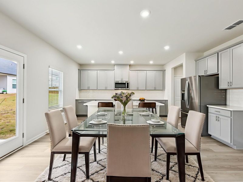 Furnished interior view inside a new home in Creekside at Oxford Park, Fairburn (Image 5).