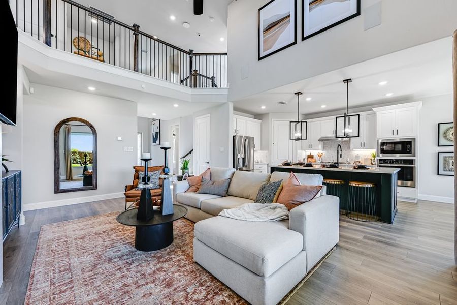 Furnished interior view inside a new home in Highland Lakes 50s, McKinney (Image 3).