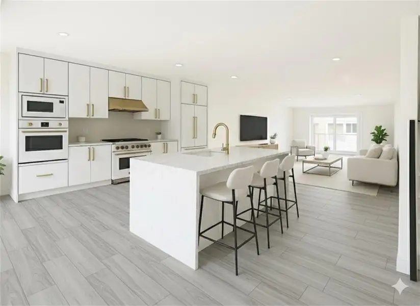 Furnished interior view inside a new home in , Atlanta (Image 7).