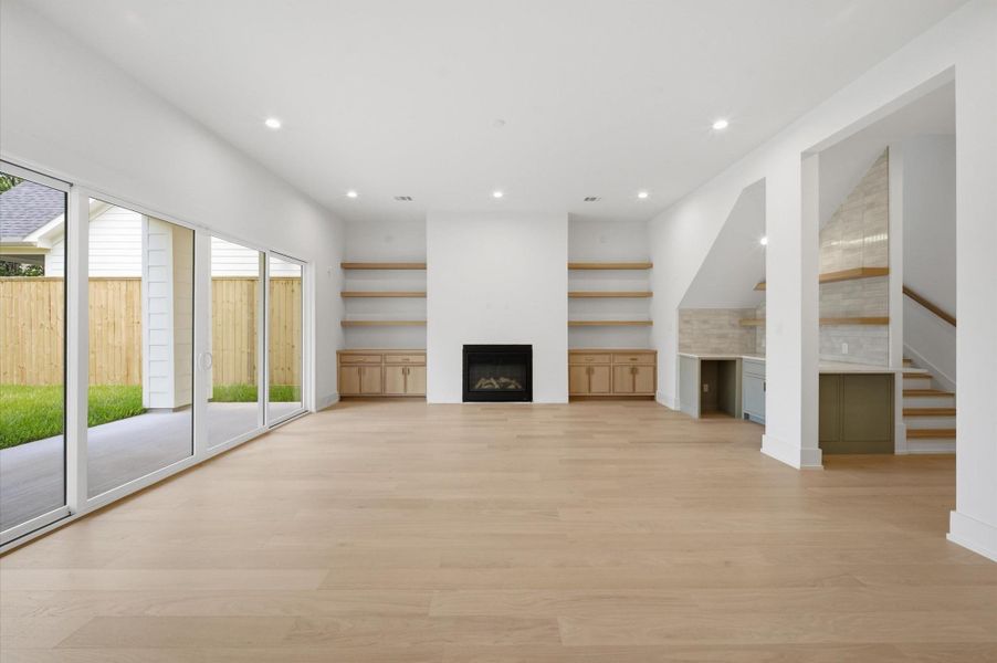 Another view of the open living area.