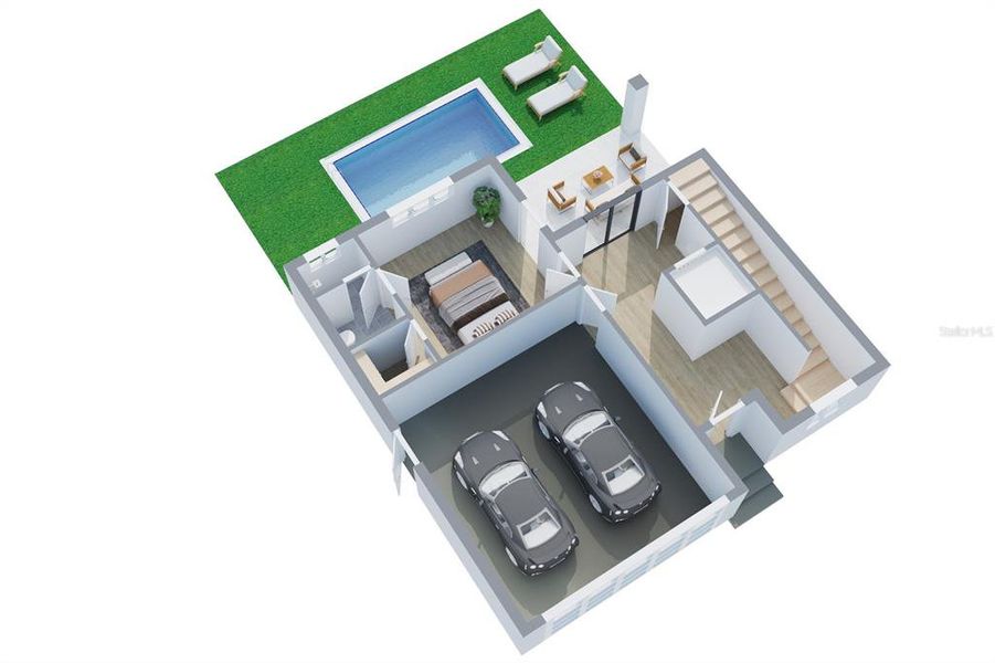 2D floor plan layout of this home in , Tampa, FL (Image 5).