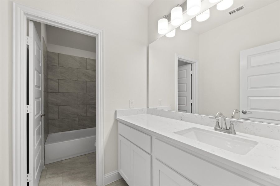 Representative furnished interior of a home built from the Magnolia by UnionMain Homes in Edgewater, Fate (Image 13). Representative furnished interior of a home built from the Magnolia by UnionMain Homes in Edgewater, Fate (Image 13).