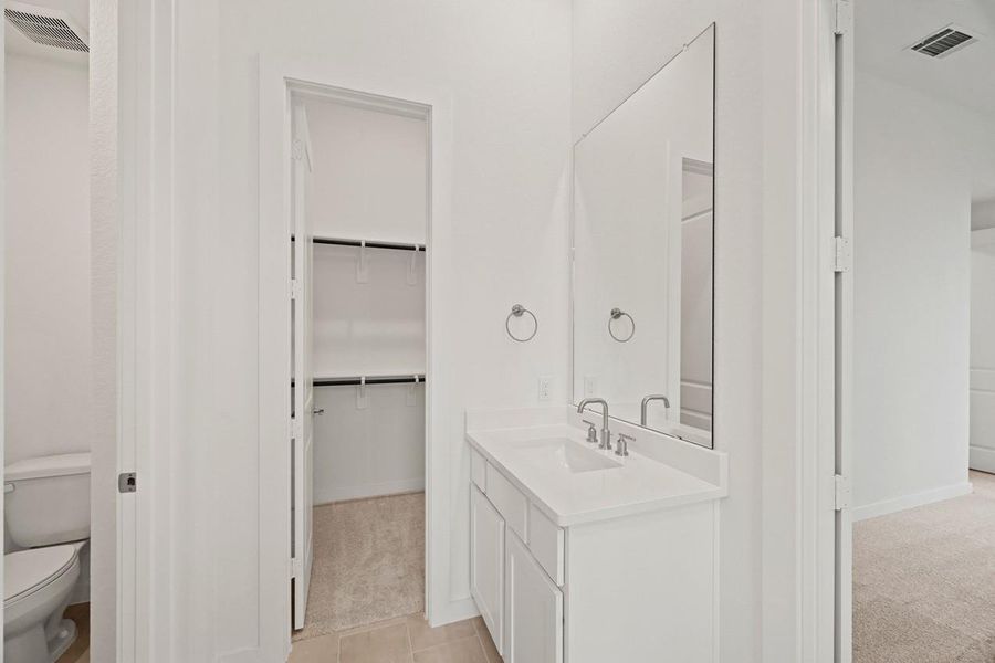 Furnished interior view inside a new home in Grand Central Park: 55ft. lots, Conroe (Image 11).