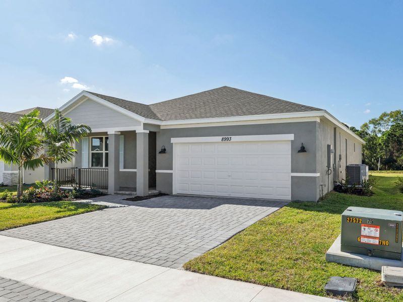 Exterior of the Emilia floorplan at 8993 Dahlia Circle