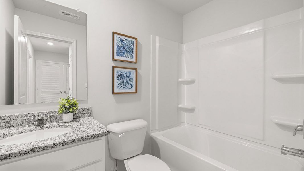 Representative furnished interior of a home built from the Maywood 3 by D.R. Horton in The Abbey at Trolley Run Station, Aiken (Image 27).