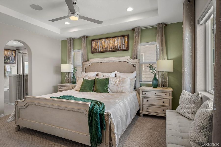 Furnished interior view inside a new home in , Colorado Springs (Image 24).