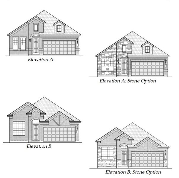 Exterior rendering of this home design in Stream Waters, Seguin, TX (Image 5). Exterior rendering of this home design in Stream Waters, Seguin, TX (Image 5).