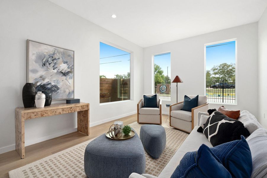 Furnished interior view inside a new home in , Austin (Image 7).