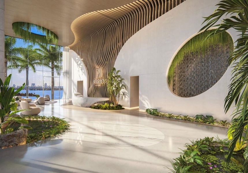 Furnished interior view inside a new home in , Miami (Image 11).