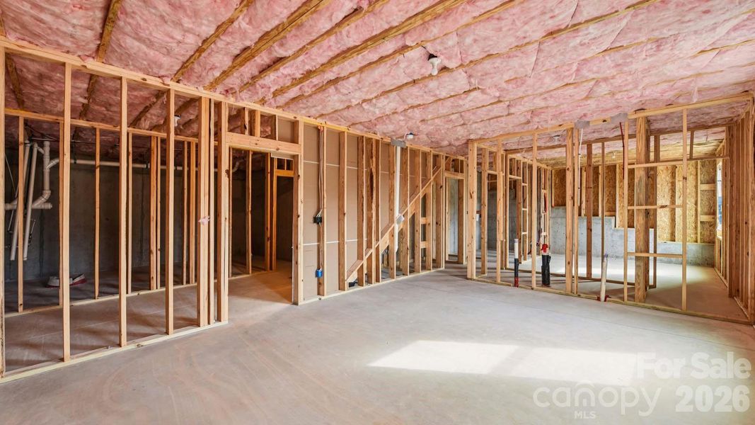 In-progress construction of a new home in Sonoma Hills, Charlotte, NC (Image 32).