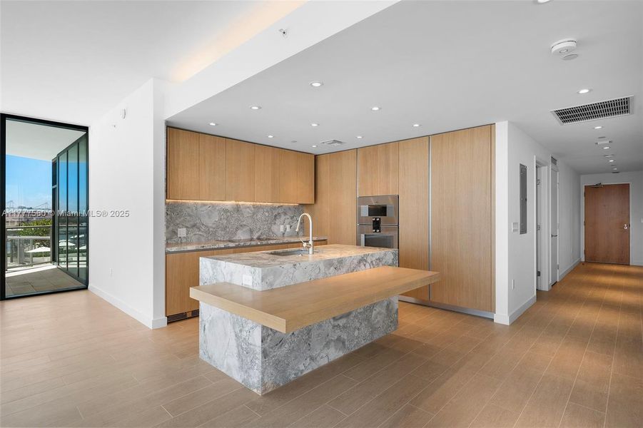 Furnished interior view inside a new home in Five Park, Miami Beach (Image 10).