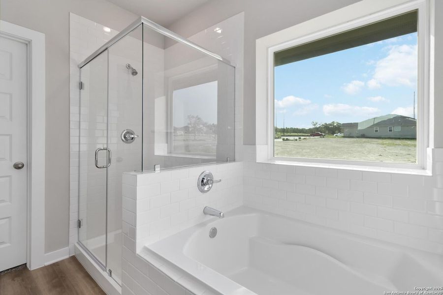 Furnished interior view inside a new home in Hunters Ranch, San Antonio (Image 5). Furnished interior view inside a new home in Hunters Ranch, San Antonio (Image 5).