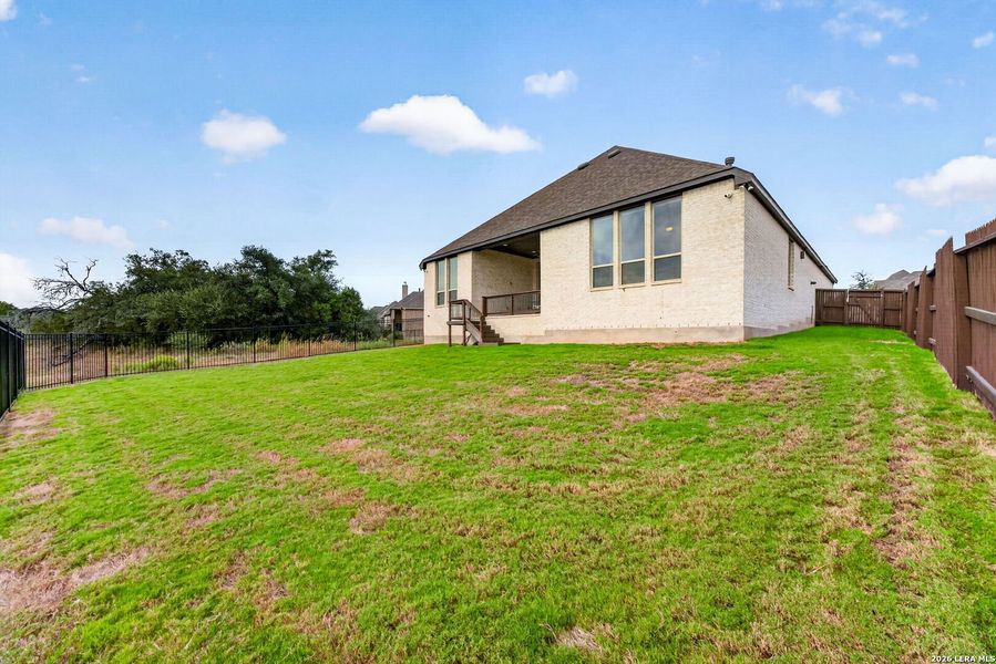 Exterior details and patio area of a home in Veramendi, New Braunfels (Image 26).