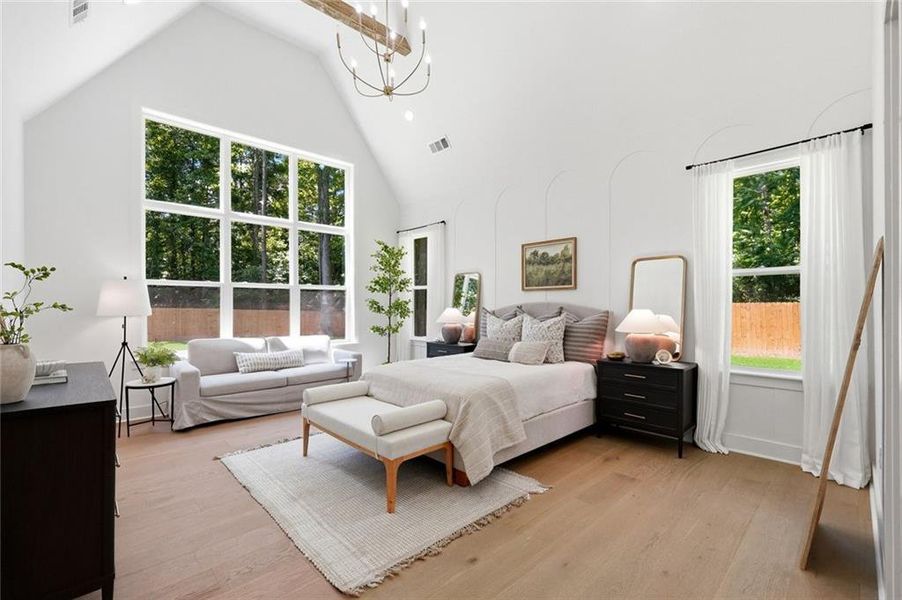 Furnished interior view inside a new home in , Powder Springs (Image 21).