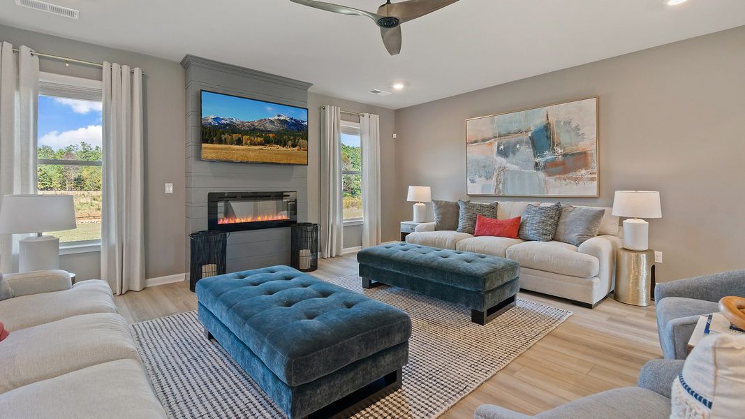 Representative furnished interior of a home built from the McKinley II by DRB Homes in Northcroft, Loganville (Image 12).