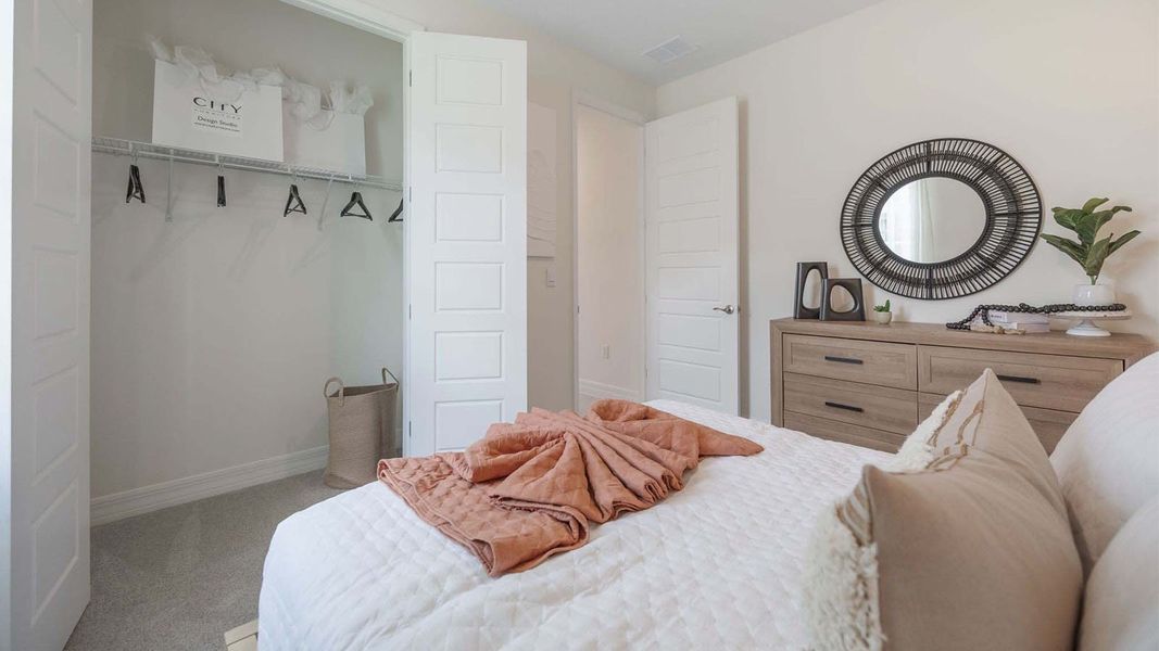 Representative furnished interior of a home built from the DELRAY by D.R. Horton in Lakes of Mount Dora, Mount Dora (Image 28).