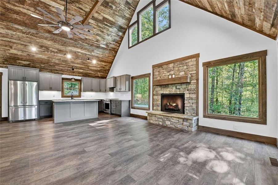 In-progress construction of a new home in , Blue Ridge, GA (Image 29).