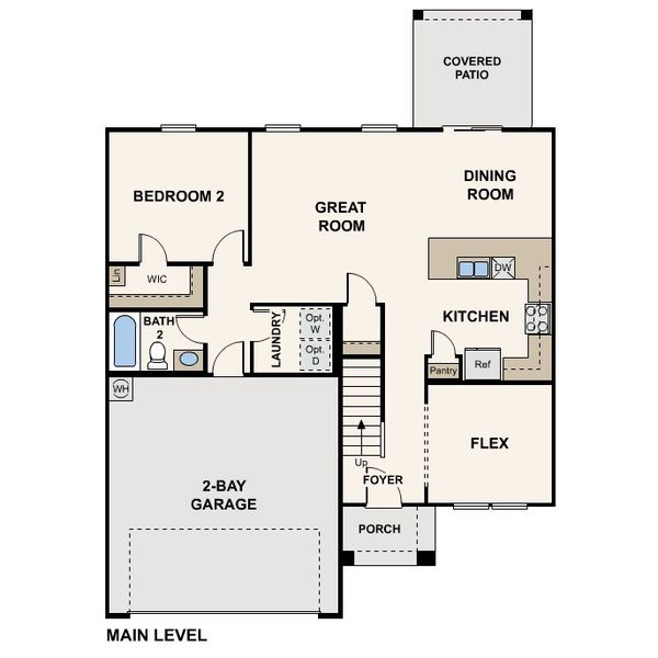 2D floor plan layout of this home in Las Ventanas at Entrada del Toro at Rancho Sahuarita, Sahuarita, AZ (Image 2). 2D floor plan layout of this home in Las Ventanas at Entrada del Toro at Rancho Sahuarita, Sahuarita, AZ (Image 2).