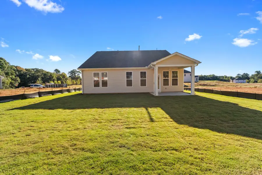 Exterior details and patio area of a home in Ridgecrest at Midway, Anderson (Image 3).